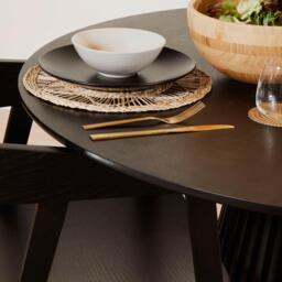 Ella Black Wood Dining Armchairs - Set of 2 - thumbnail 4