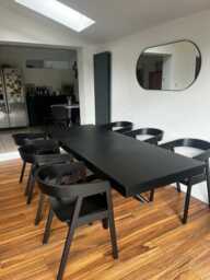Ella Black Wood Dining Armchairs - Set of 2 - thumbnail 5