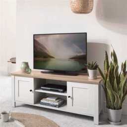 Bampton White TV Unit - thumbnail 1