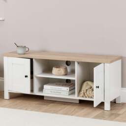 Bampton White TV Unit - thumbnail 2