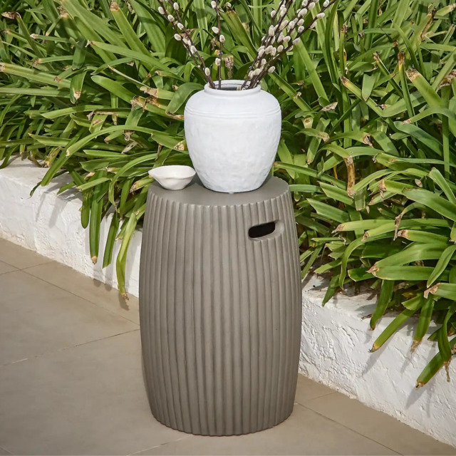 Jabari Small Dark Grey Side Table - image 1