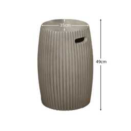 Jabari Small Dark Grey Side Table - thumbnail 6