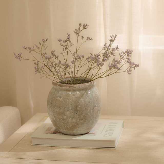 Evora 17cm Ceramic Vase - Sea Blue - image 1