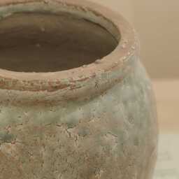 Evora 17cm Ceramic Vase - Sea Blue - thumbnail 2