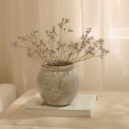 Evora 17cm Ceramic Vase - Sea Blue