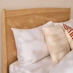 Ida King Size Wooden Bed - Whitewash Oak - thumbnail 2