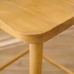Silvester Pale Oak Bar Stool with Backrest - thumbnail 5