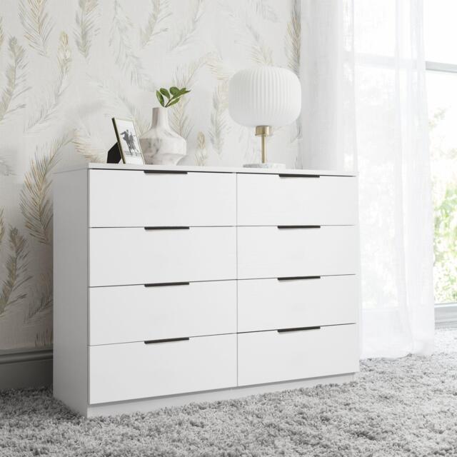 Essie 8 Drawer Chest of Drawers - Pure White - image 1