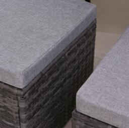 Cube 8 Outdoor Cushion Covers - Grey/Black - thumbnail 2