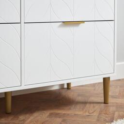 Gloria 8 Drawer Chest of Drawers - White - thumbnail 6