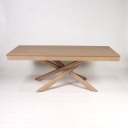Amelia Whitewash Dining Table Set - 6 Seater - Freya Grey Carver Chairs - Whitewash Oak Legs - thumbnail 4