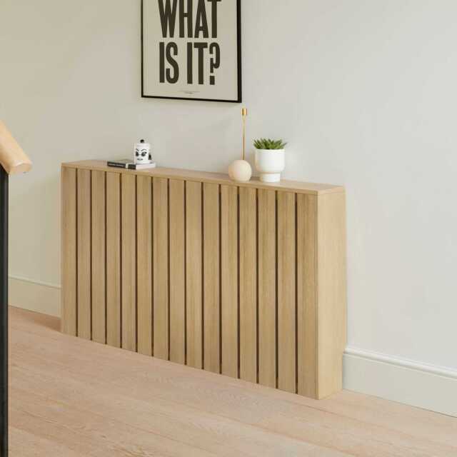 Willow Large Radiator Cover - Whitewash Oak - image 1