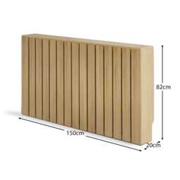 Willow Large Radiator Cover - Whitewash Oak - thumbnail 5