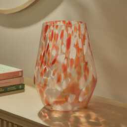 Lazio 28cm Glass Vase - Paprika Confetti - thumbnail 1