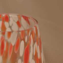 Lazio 28cm Glass Vase - Paprika Confetti - thumbnail 4
