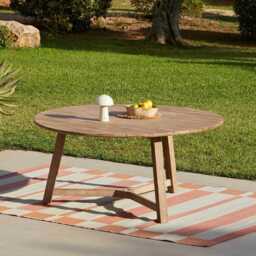 Shiro 8 Seater Wooden Round Dining Table with 8 Hali Pink Rope Chairs - thumbnail 2