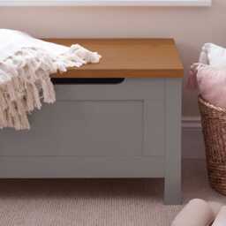 Bampton Blanket Box - Stone Grey - thumbnail 4