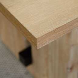 Priya Whitewash Oak Rectangular Dining Table - thumbnail 5