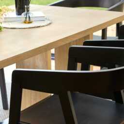 Priya Whitewash Oak Rectangular Dining Table - thumbnail 6