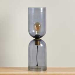 Sutton 50cm Lamp - Smoked Glass - thumbnail 3