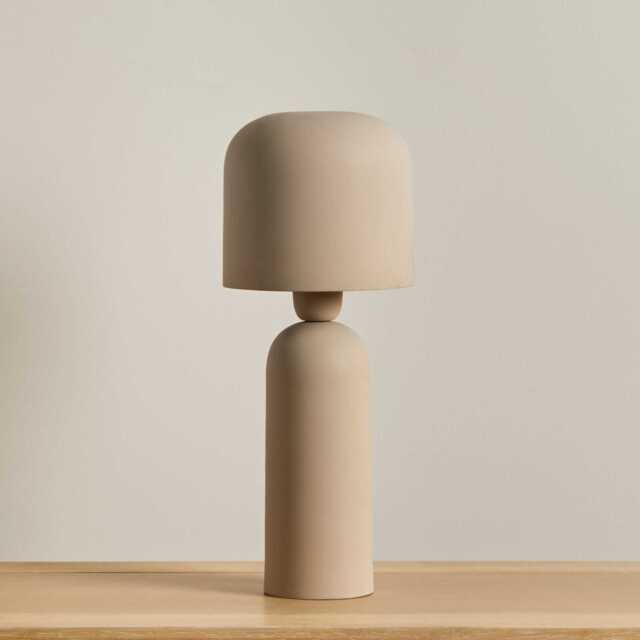 Eltham 39cm Metal Table Lamp - Taupe - image 1