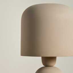 Eltham 39cm Metal Table Lamp - Taupe - thumbnail 6