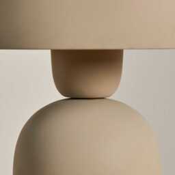 Eltham 39cm Metal Table Lamp - Taupe - thumbnail 3