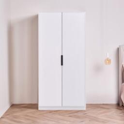 Essie 3 Piece Bedroom Set - 2 Over 5 Chest of Drawers - Pure White - thumbnail 2