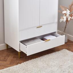 Gloria Double Wardrobe - White - thumbnail 3