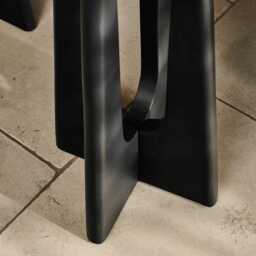 Kehlani Jet Black Mango Wood Bar Stool - thumbnail 5
