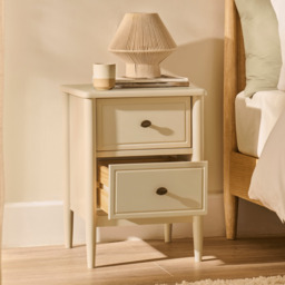 Aubrey 2 Drawer Bedside Table - Driftwood - thumbnail 2