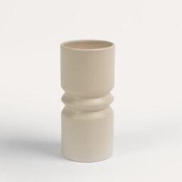 Ackton 20cm Ceramic Vase - Taupe - thumbnail 4