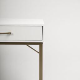 Marie White Dressing Table with Drawers - thumbnail 6