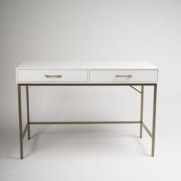 Marie White Dressing Table with Drawers - thumbnail 5
