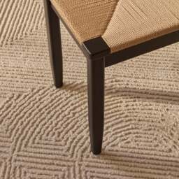 Tilly 150cm Wooden Woven Bench - Black Oak - thumbnail 4