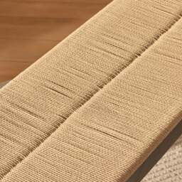 Tilly 150cm Wooden Woven Bench - Black Oak - thumbnail 5