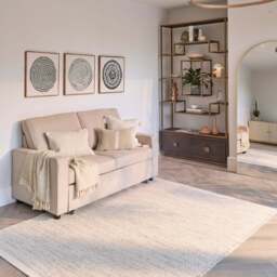 Hugo 2 Seater Sofa Bed - Warm Taupe - thumbnail 2