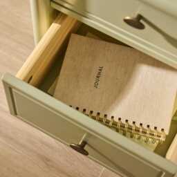 Aubrey 2 Drawer Bedside Table - Pistachio Green - thumbnail 4