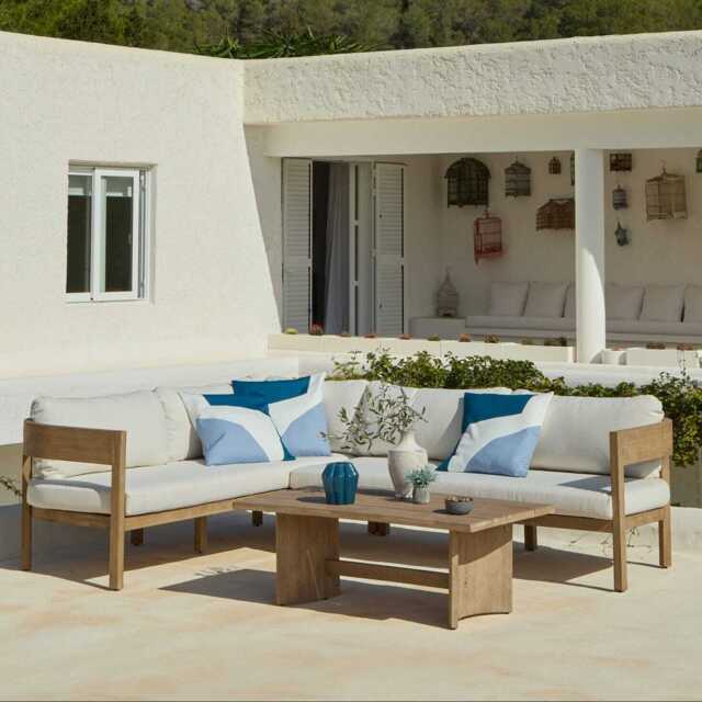 Imani Corner Sofa Garden Cushion Covers - Linen - image 1