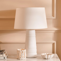 Burleigh 43cm Ceramic Table Lamp Base - White