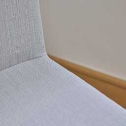 Nolan Fawn Linen Dining Chairs - Set of 2 - Whitewash Oak Legs - thumbnail 2