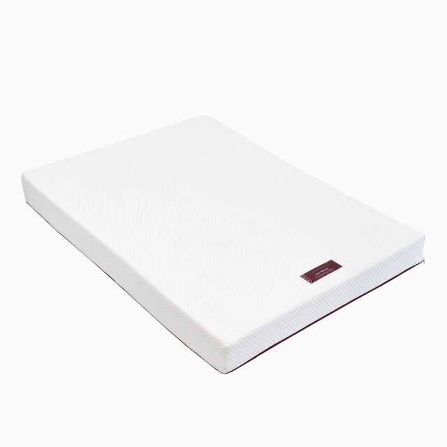 Luna Memory Foam Double Mattress - Burgundy Red Zip - image 1