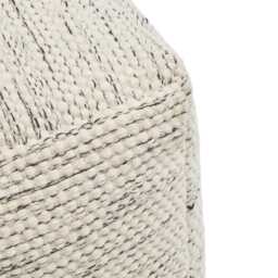 Atcham Wool & Cotton Ottoman Stool - Clay Marl - thumbnail 3