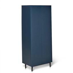 Jack Geometric Large Shoe Cabinet - 2 Door - Blue - thumbnail 5