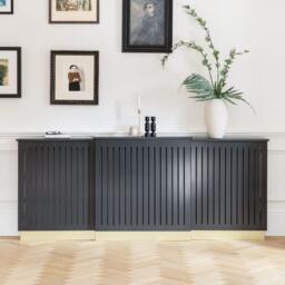 Iliana Extendable Radiator Cover in Charcoal Grey - thumbnail 1