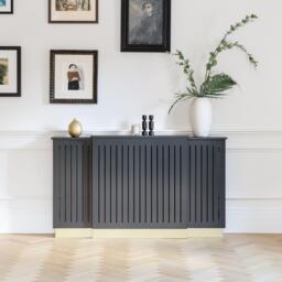 Iliana Extendable Radiator Cover in Charcoal Grey - thumbnail 2
