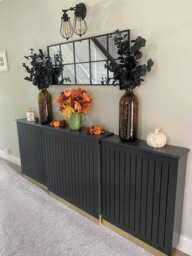 Iliana Extendable Radiator Cover in Charcoal Grey - thumbnail 4