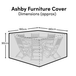 Ashby Round 6-Seater Furniture Cover - 180x180x90cm