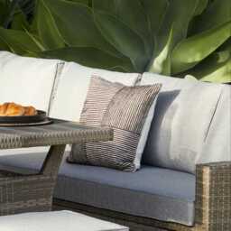 Odisha 45x45cm Striped Cushion Cover - Black - thumbnail 6