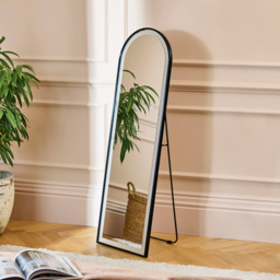 Ingham 145x45cm LED Arch Mirror - Black - thumbnail 2